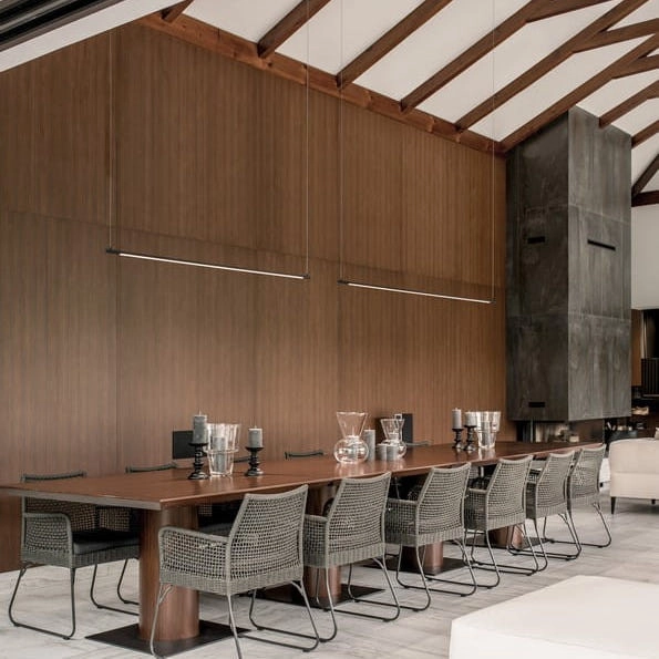 Wisząca LAMPA minimalistyczna BUGA LE41354 Luces Exclusivas metalowa OPRAWA zwis LED 20W 3000K listwa czarna