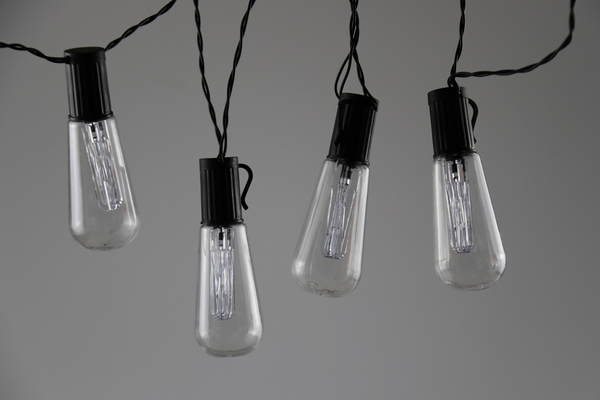 Girlanda łańcuch świetlny Edison 312884 Polux LED 2,6m na baterie 3000K czarna