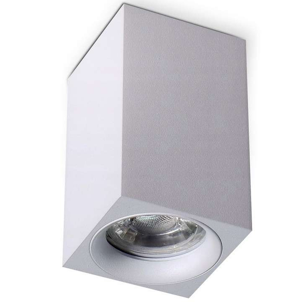 Downlight LAMPA sufitowa SLP2567 MDECO prostokątna OPRAWA metalowy plafon spot biały