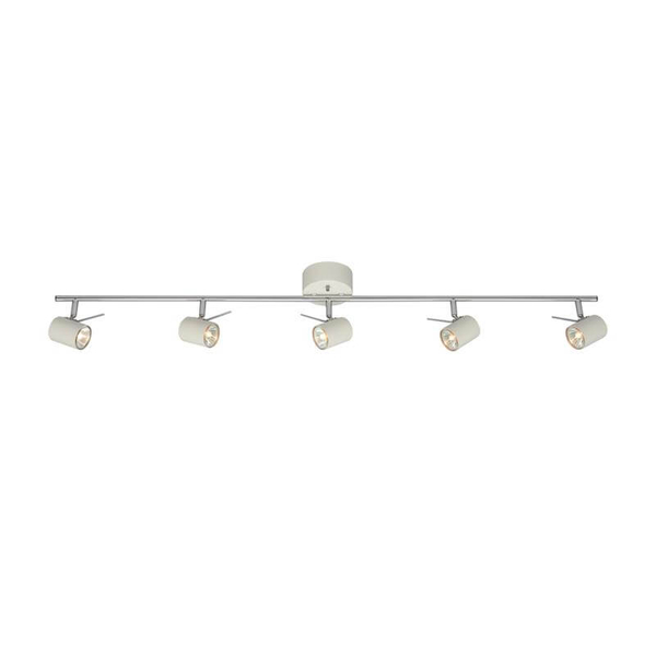 Regulowana lampa sufitowa Hysna z reflektorkami biała