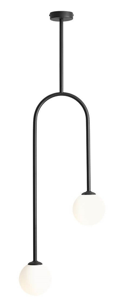 Salonowa lampa przysufitowa Nave 1088PL_H1 czarna biała