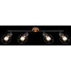 Nasufitowa lampa Willa 54037-4 druciane reflektorki czarne