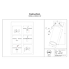 Metalowa lampa sufitowa Focus C053CL-L12W3K-W-W LED 12W 3000K tuba biała