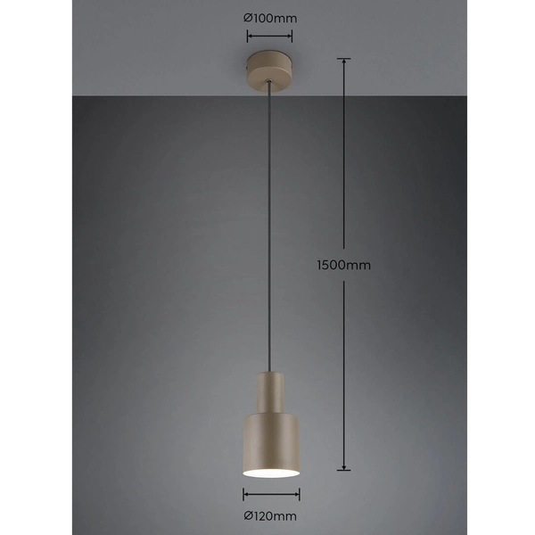 Lampa zwisająca Agudo 319400141 Trio regulowana wysokość szary