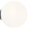 Okrągła lampa ścienna Ball 1076C4_M Aldex szklana do salonu chrom