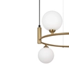 Wisząca lampa Ring MOD013PL-04BS1 pierścień balls mosiądz