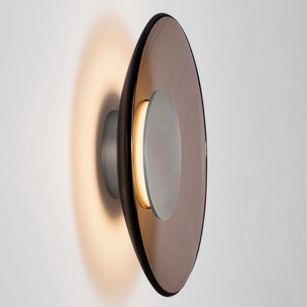 Naścienna lampa HUANUCO LE44841 LED 17W 3000K moneta szara brązowa