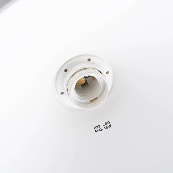 Lampa wisząca do jadalni Zuma SL.1325 stożek metalowa biała