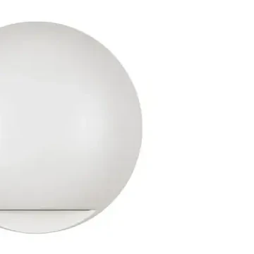 Okrągła lampa ścienna do ogrodu DONVELA LE75303 LED 3W 3000K IP65 biała