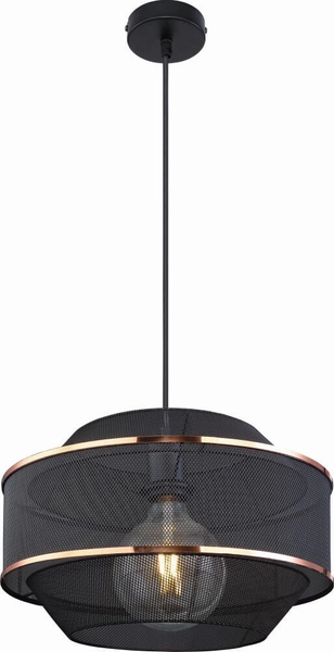 Lampa wisząca Bellona 54020H1 ażur nad stół czarny złoty