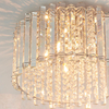 Okrągła lampa sufitowa crystals Hanna 78698 glamour chrom przezroczysty