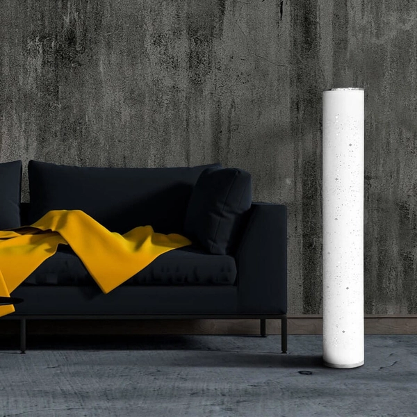 Lampa podłogowa z pilotem Stella 325341 Polux RGB słupek biała