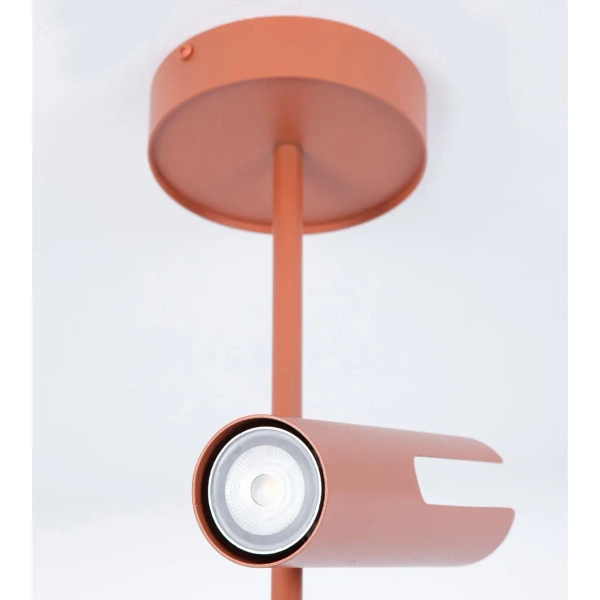 Salonowa lampa sufitowa Leda 3 41152 metalowe tubki ceglane