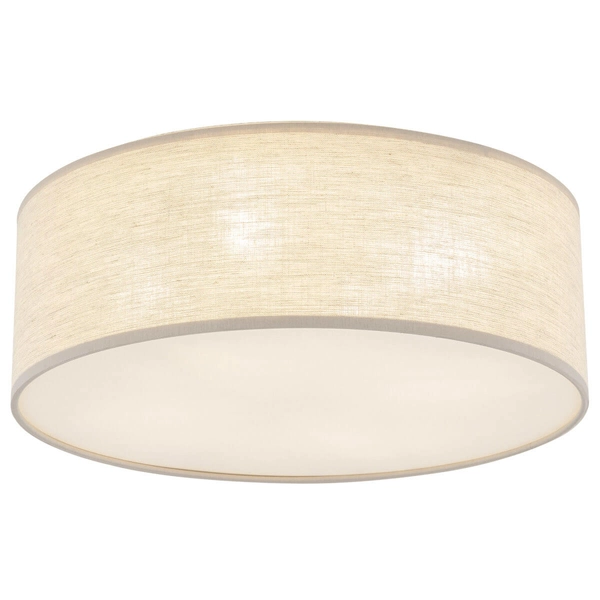 Lampa nasufitowa Nicola 10199 okrągła round do jadalni biała beżowa