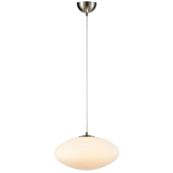 Lampa wisząca nad stół Locus 108437 Markslojd owalna szklana biała
