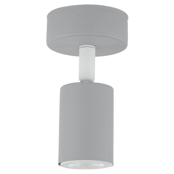 Regulowana lampa ścienna Livia 10223 tuba reflektorek szara