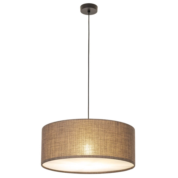 Zwisająca lampa do sypialni Earth 10101 krążek boho brązowa