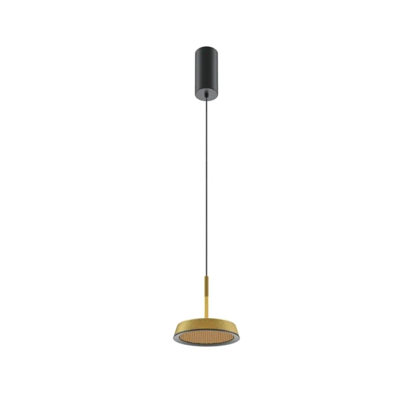 Okrągła wisząca lampa El MOD041PL-L15G3K LED 12W 3000K mosiądz