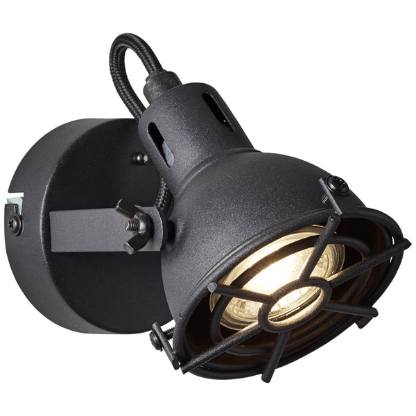 Loftowa lampa ścienna Jesper G54310/86 z regulacją czarna