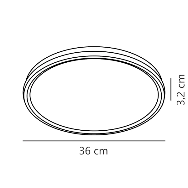 Plafon z pilotem Smart Liva 2110826101 LED 21W 2700-6500K IP54 biały