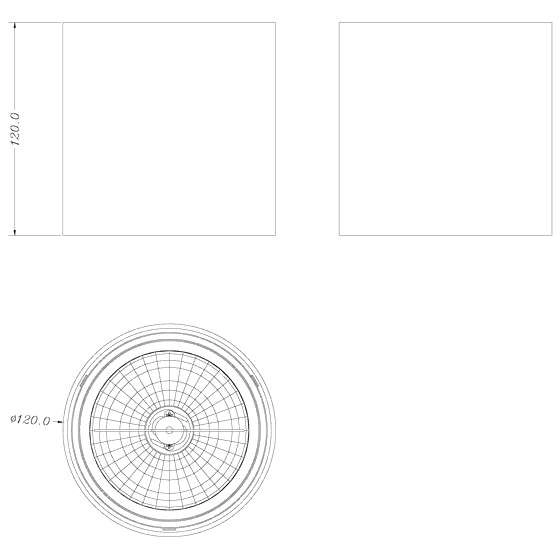 Sufitowa lampa tuba BOX 50630 regulowana metalowa czarna