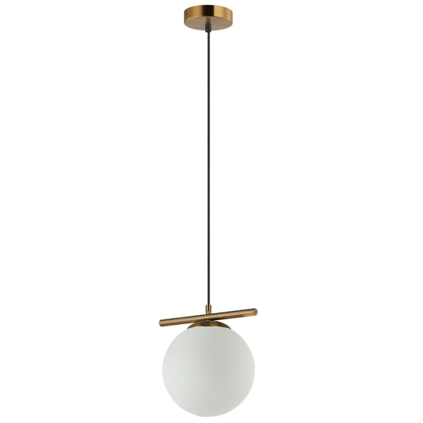 Lampa wisząca Merseta PND-463321L-BRO+W Italux kula ball antyczny brąz