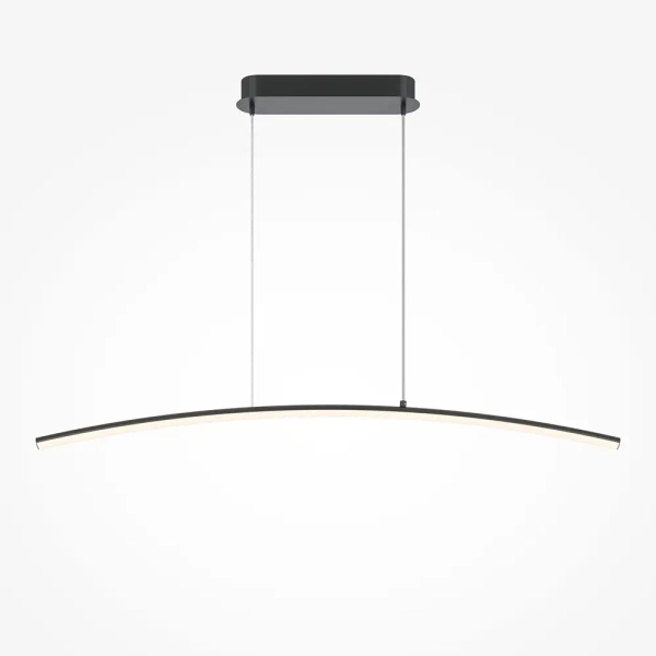 Łukowa lampa wisząca liniowa Curve MOD243PL-L18BK LED 15W 3000-4000K czarna