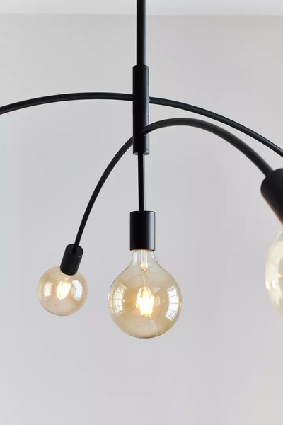 Wisząca lampa industrialna Crux czarny zwis do jadalni