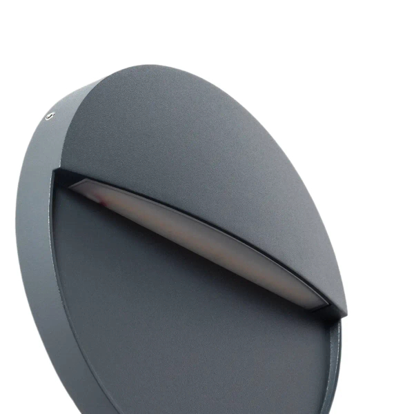 Lampa naścienna Lunaria ABR-LZKO-S LED 6W 2200-4000K do ogrodu IP54 szara