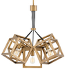 Loftowa lampa wisząca QN-ENSEMBLE5P-BB kostki brązowe