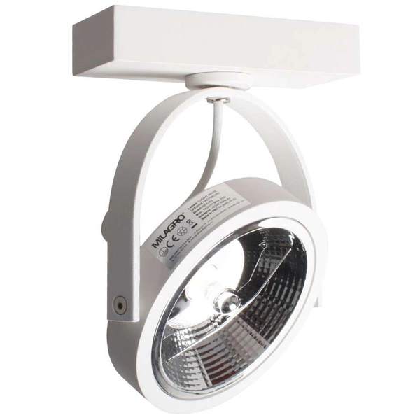 Sufitowa LAMPA spot LUGAR ML5703 Milagro regulowana OPRAWA metalowy reflektorek biały