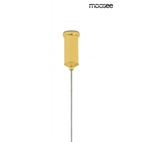 Szklana wisząca lampa CLARA złota MSE1501100570 3xLED 18W nad wyspę