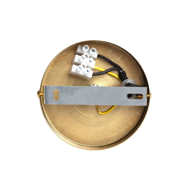 Okrągła lampa wisząca Sigma ABR-LWSO-15S kulista biała złota