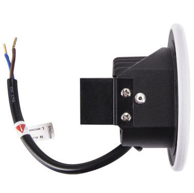 Zewnętrzna LAMPA wpuszczana AZYL LED 03905 Ideus okrągła OPRAWA schodowa LED 1,6W 4000K outdoor IP54 biała