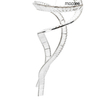 Lampa wisząca kryształowa Cordon MSE1501100194 Moosee LED 115W 3000K chrom