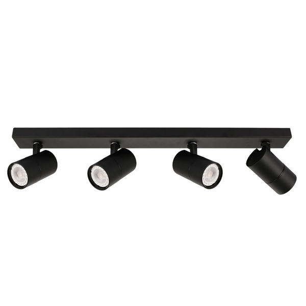 Sufitowa LAMPA plafon LACONI SPL-2813-4B-BL Italux regulowana OPRAWA metalowe reflektorki czarne