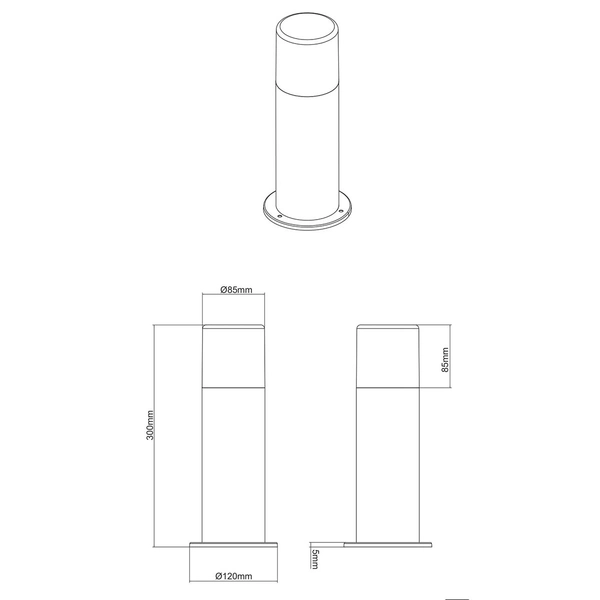 Tarasowa lampa stojąca Hoosic 522260124 miedziana tuba outdoor