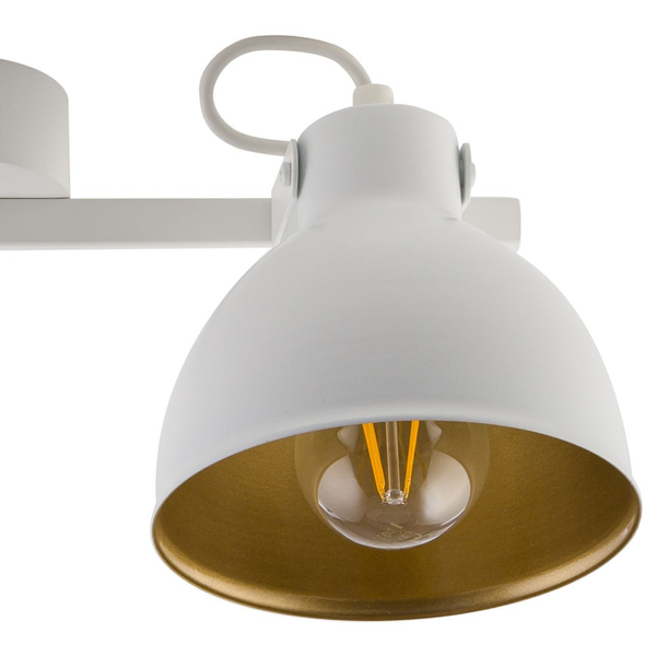 Metalowa lampa sufitowa MARS Sigma industrialny plafon białe