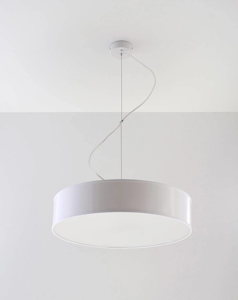 Wisząca okrągła lampa ARENA 45 SL.0120 Sollux zwis LED E27 biały
