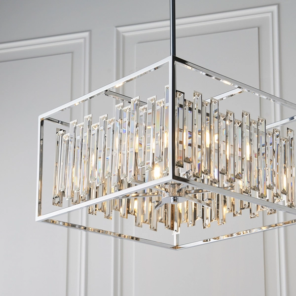 Kryształowa lampa wisząca Acadia 81931 Endon crystal glamour przezroczysta