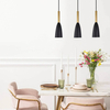 Hygge LAMPA wisząca SOLIN LP-181/3L BK/GD Light Prestige metalowa OPRAWA na listwie ZWIS kaskada czarna złota