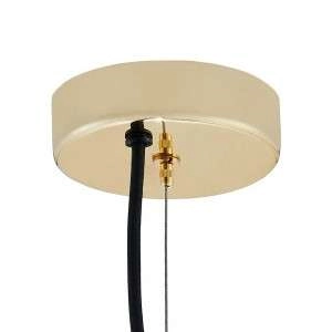 Wisząca LAMPA skandynawska ALUR 10726105 Kaspa kulista OPRAWA szklany ZWIS kula ball hygge złota biała