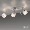 Potrójna lampa sufitowa ACCOR chrom biała reflektory regulowane do jadalni 15373-17