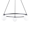 Zwisająca lampa Yoli SL.1213 kule bańki do salonu czarna biała