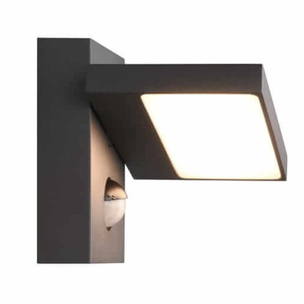 Regulowana LAMPA elewacyjna HORTON 226369142 Trio metalowa OPRAWA ogrodowa LED 8W 3000K outdoor IP54 grafitowy