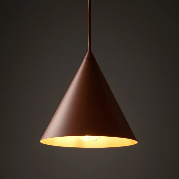 Wisząca lampa stożkowa CONO 10076 nad stół ceglany