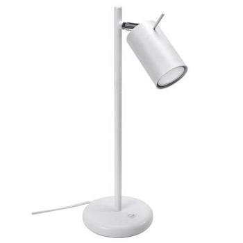 Biurkowa lampa stojąca SL.1090 regulowana do gabinetu biała
