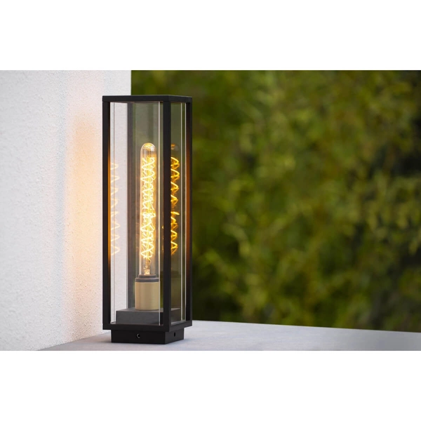 Zewnętrzna lampa stojąca Laurens 27805/50/30 Lucide IP54 loftowa czarna