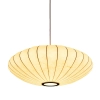 Lampa wisząca SILK FLAT ST-2328-60 z tkaniny kula biały
