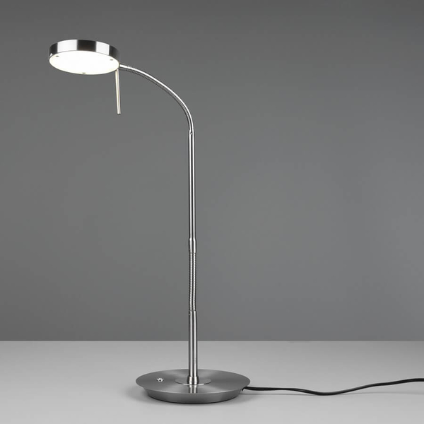 Regulowana lampka biurkowa NEMIO DL107523310 LED 12W 2300-4000K srebrny
